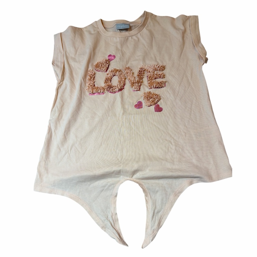Charming Beige Love Kids T-Shirt